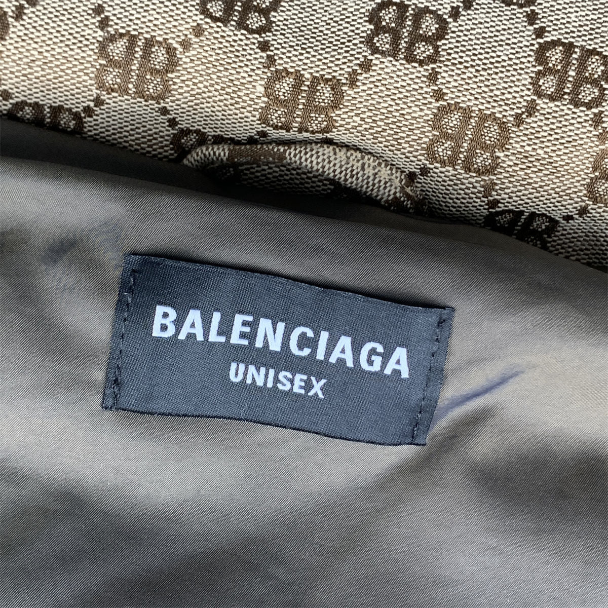 Gucci x Balenciaga The Hacker Project Hacker Cocoon Puffer Gilet Vest 'Beige/Ebony'