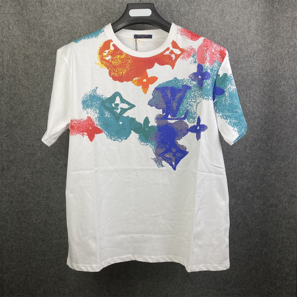 LV Watercolor Monogram T-Shirt 'White Multicolor'
