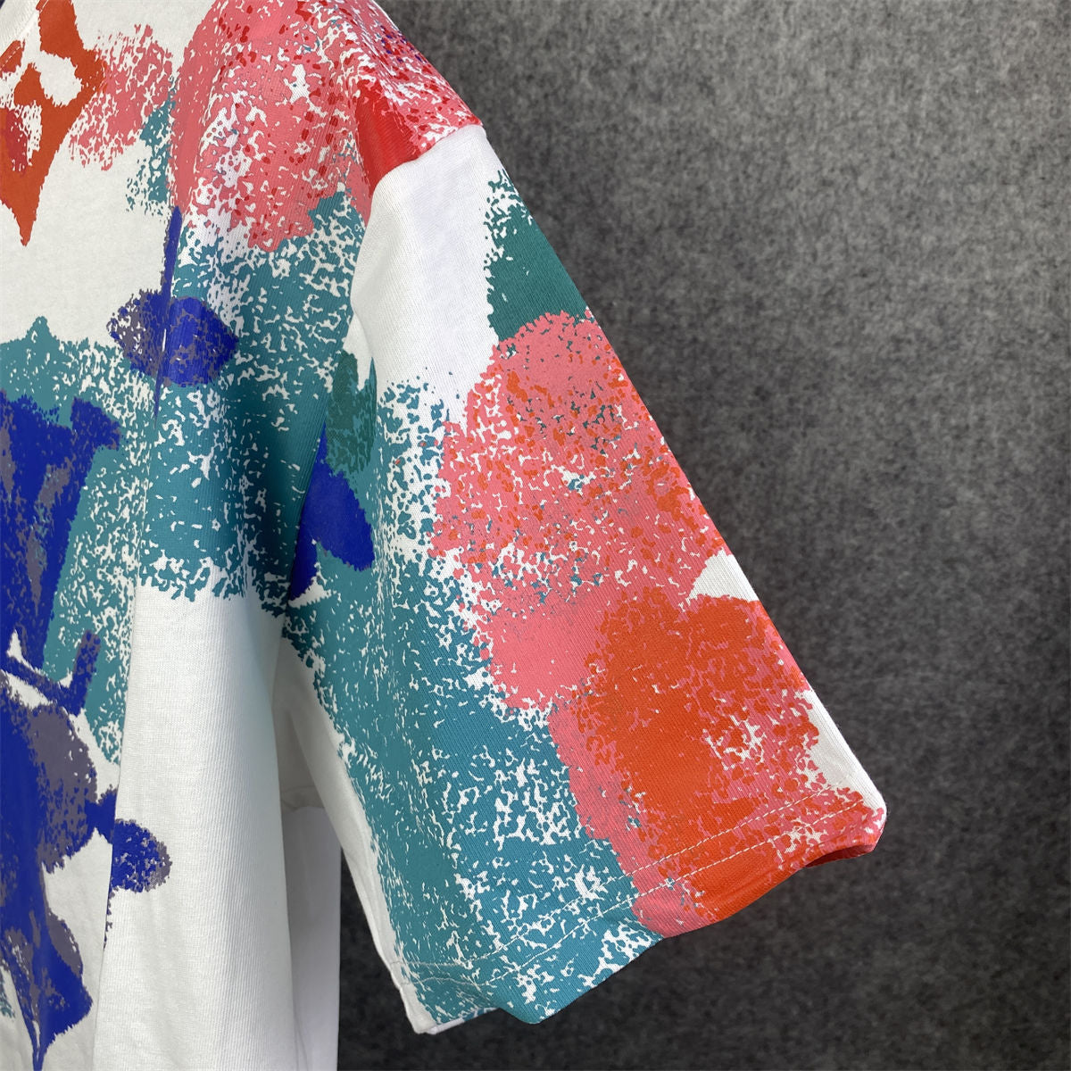 LV Watercolor Monogram T-Shirt 'White Multicolor'