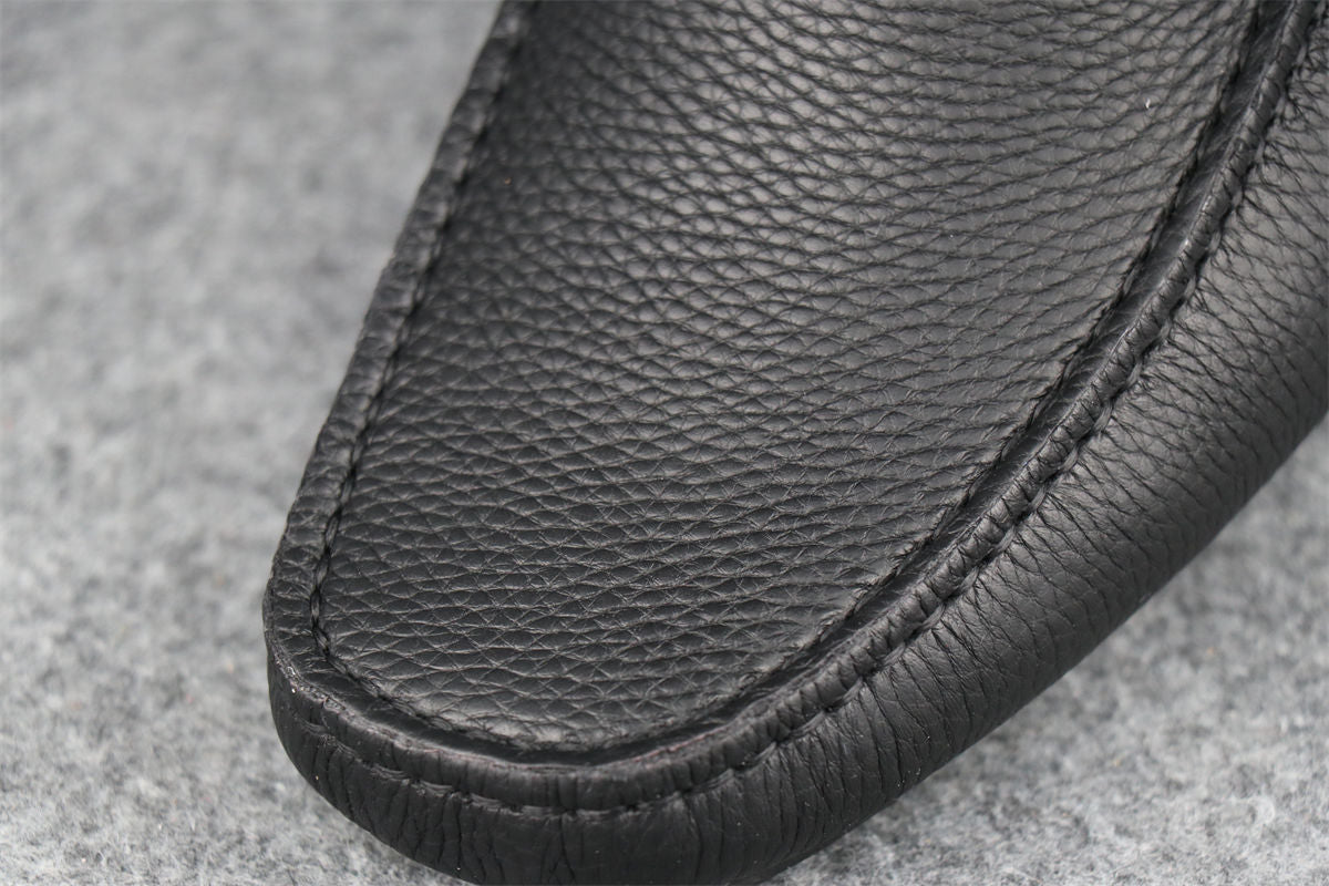 Salvatore Ferragamo Gancini Driver Loafers 'Black'