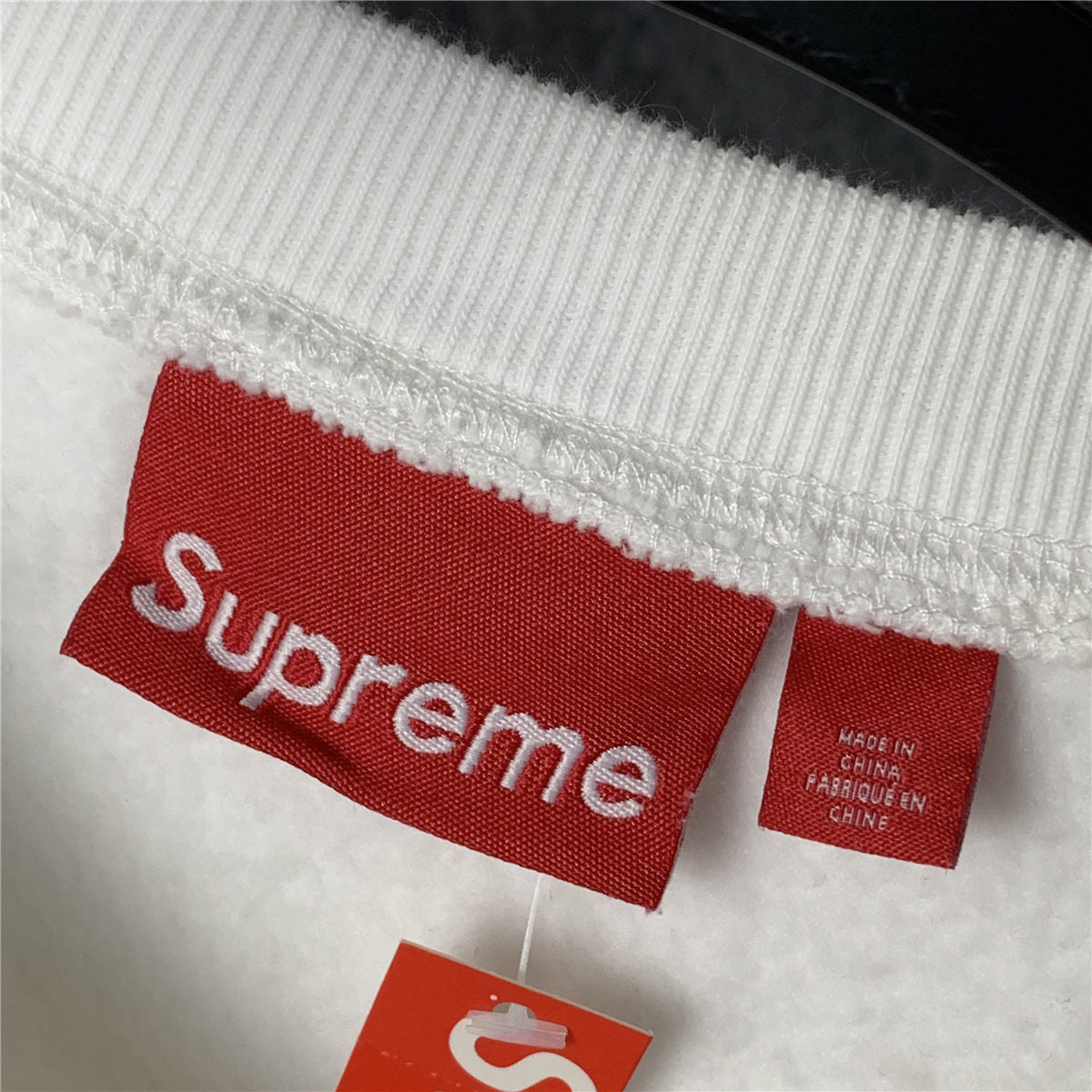 Supreme Washed Box Logo Crewneck 'White'