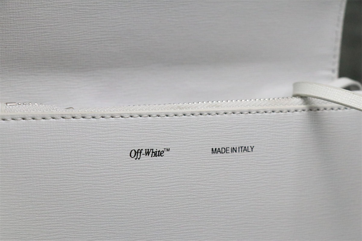 Off-White Diag Flap Crossbody Bag 'White/Black'
