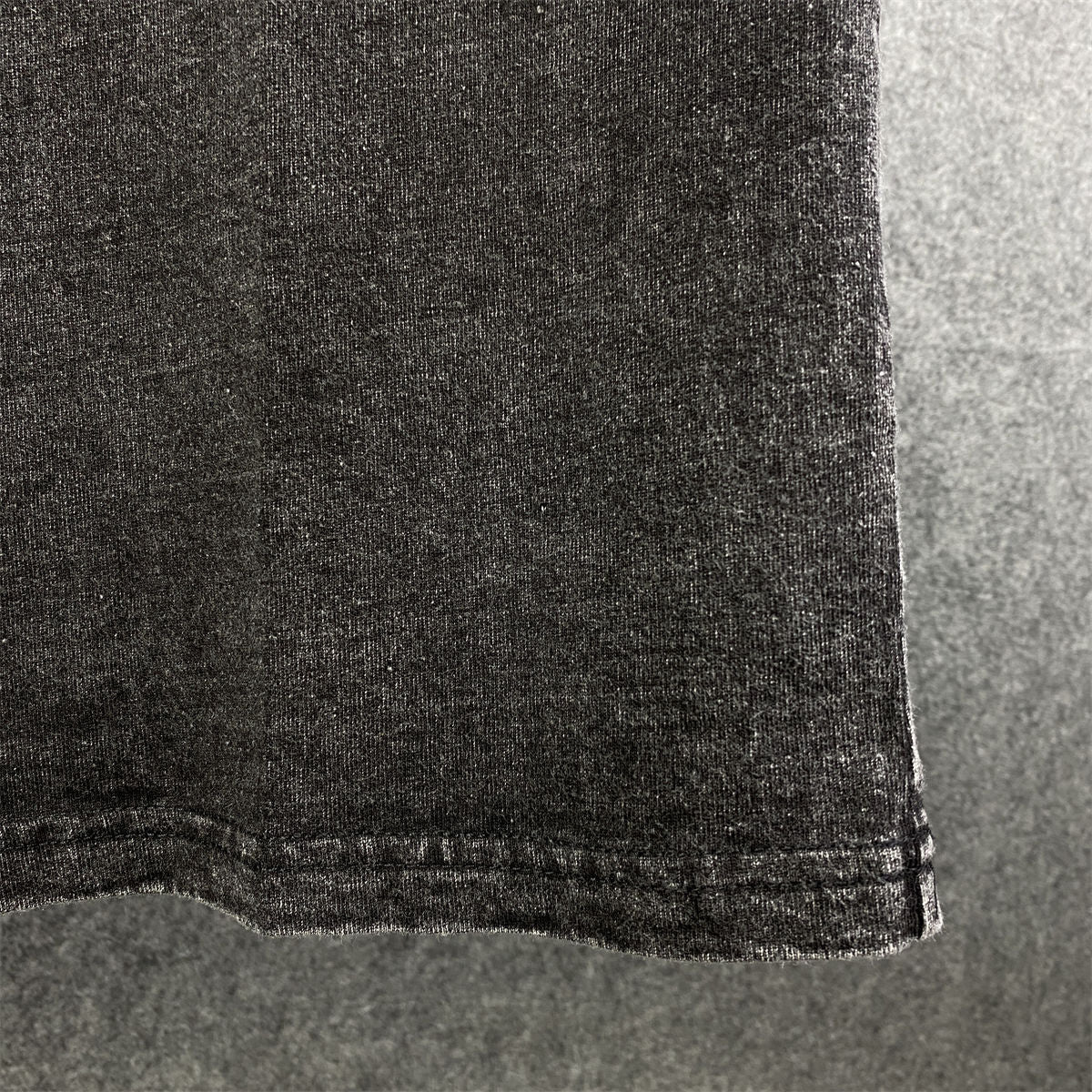 Saint Laurent Destroyed T-Shirt 'Washed Black'