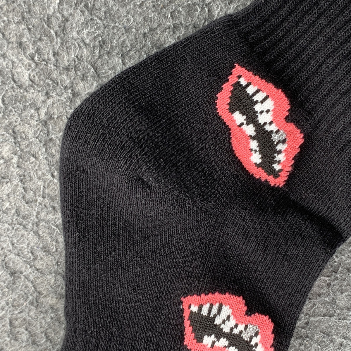 Chrome Hearts Chomper Matty Boy Socks 'Black Pink'