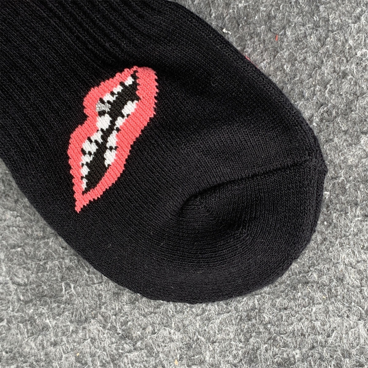 Chrome Hearts Chomper Matty Boy Socks 'Black Pink'