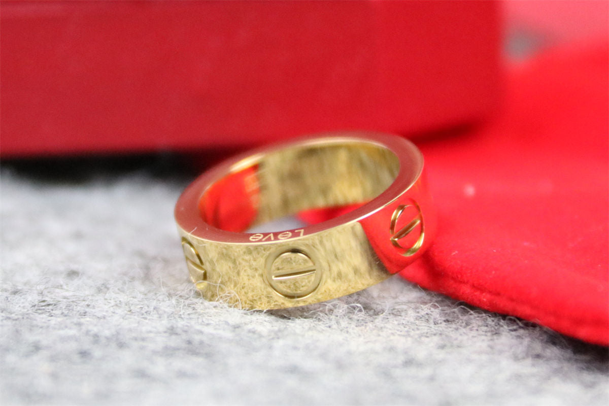 Plain Love Ring 'Yellow Gold'