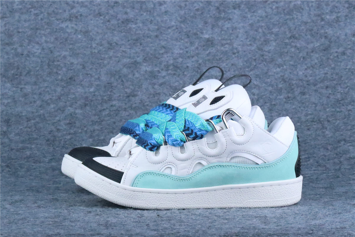 Lanvin Curb Sneakers 'White Green'