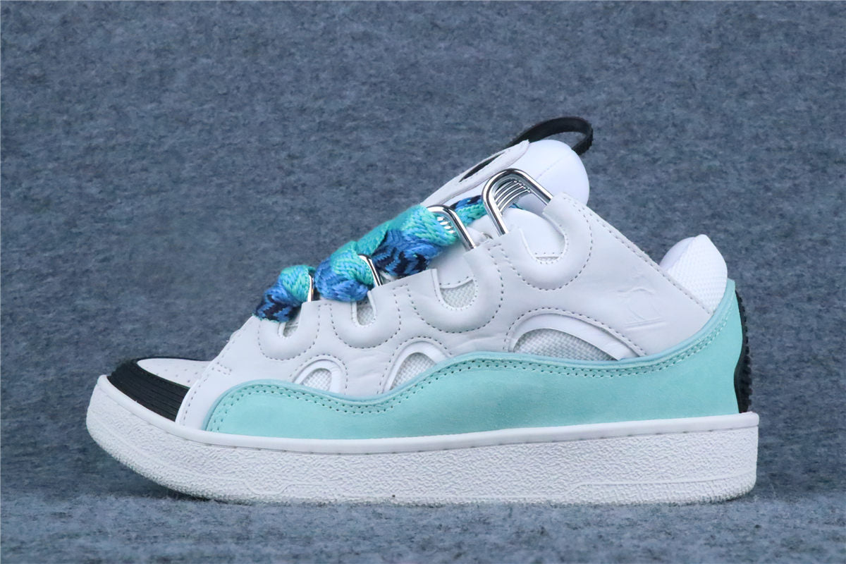 Lanvin Curb Sneakers 'White Green'