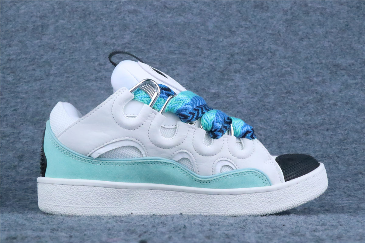 Lanvin Curb Sneakers 'White Green'
