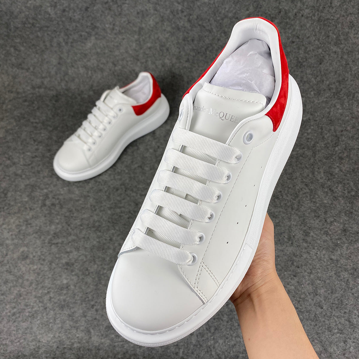 Alexander McQueen Oversized Sneaker 'White Lust Red'