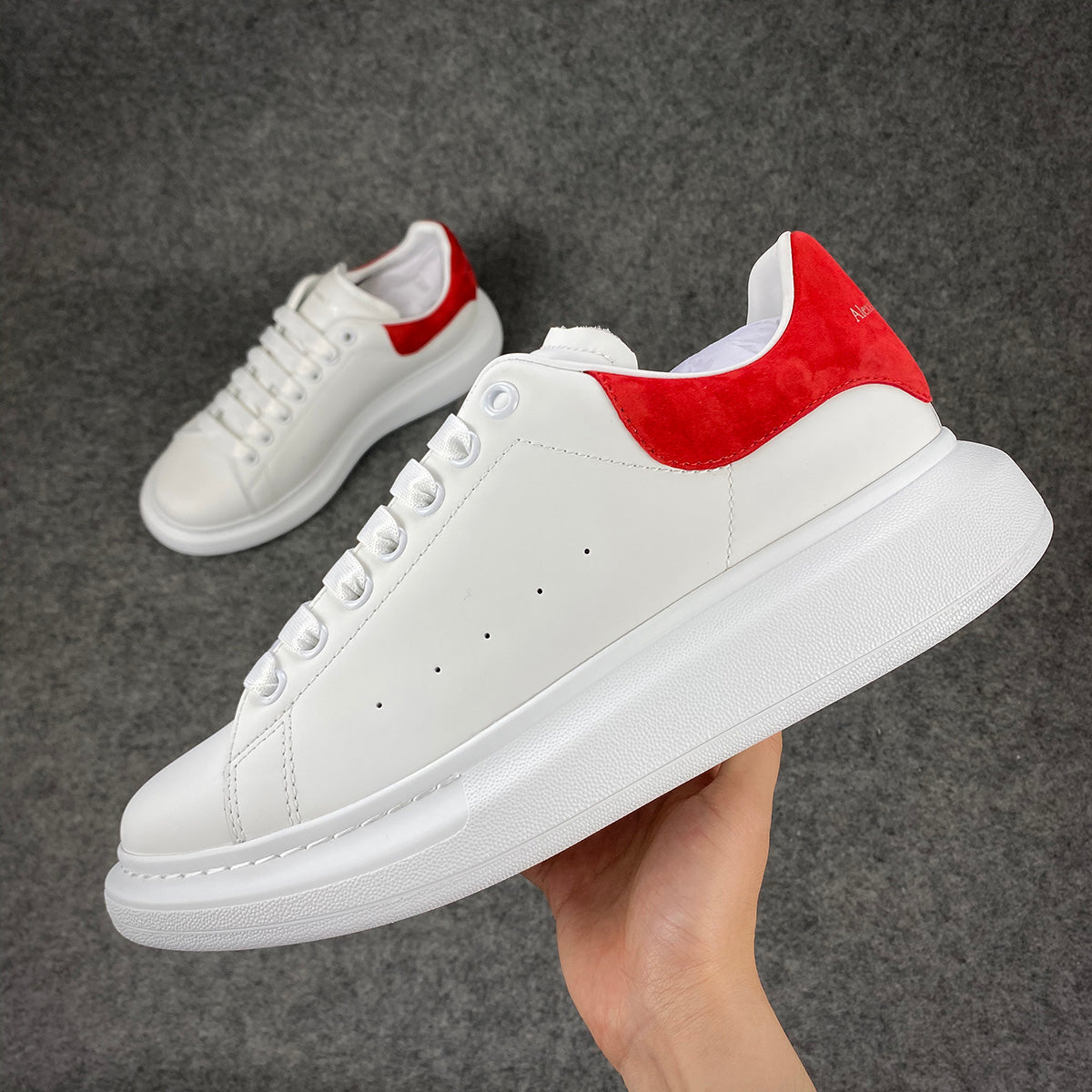 Alexander McQueen Oversized Sneaker 'White Lust Red'