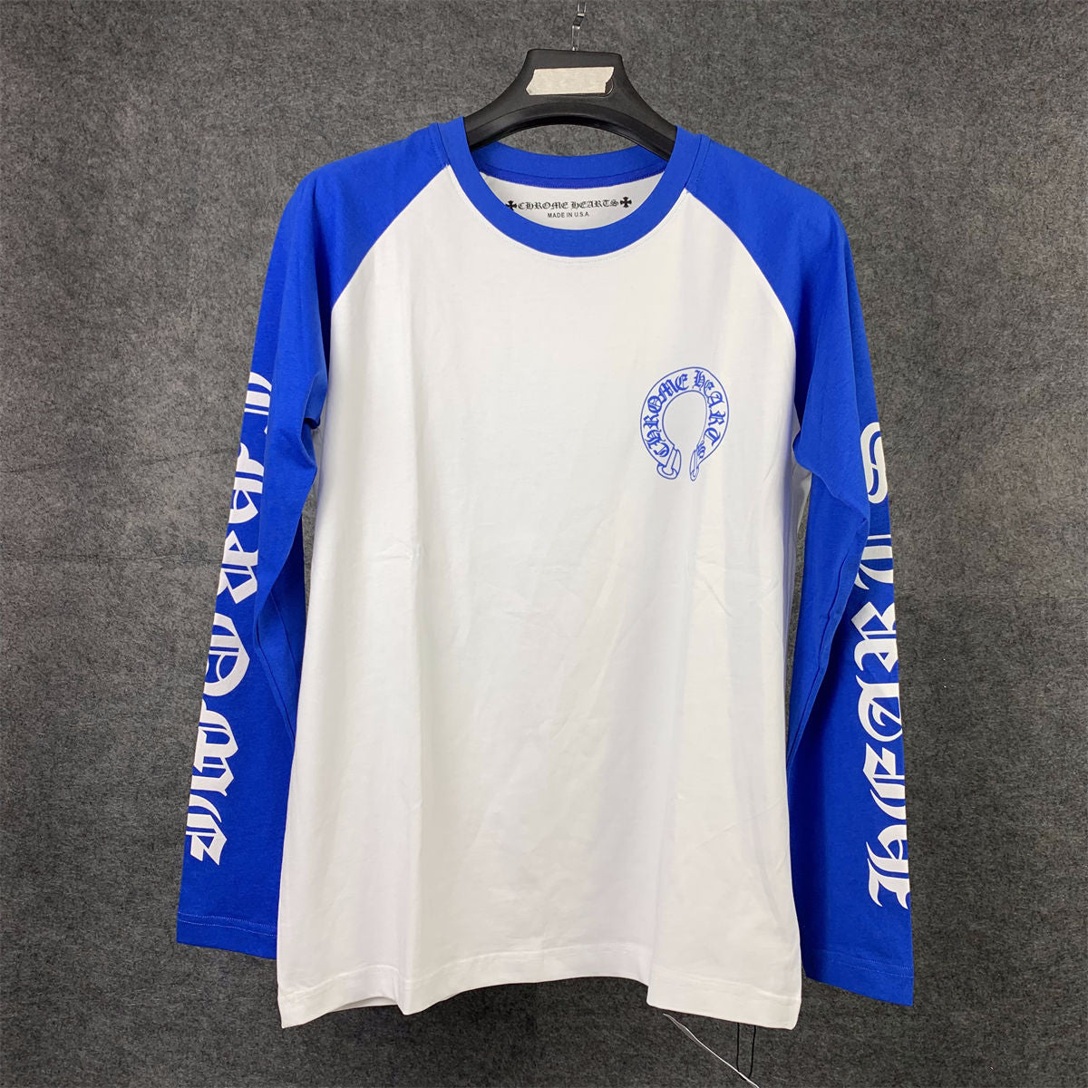 Chrome Hearts CH Baseball Shirt ‘White/Blue’