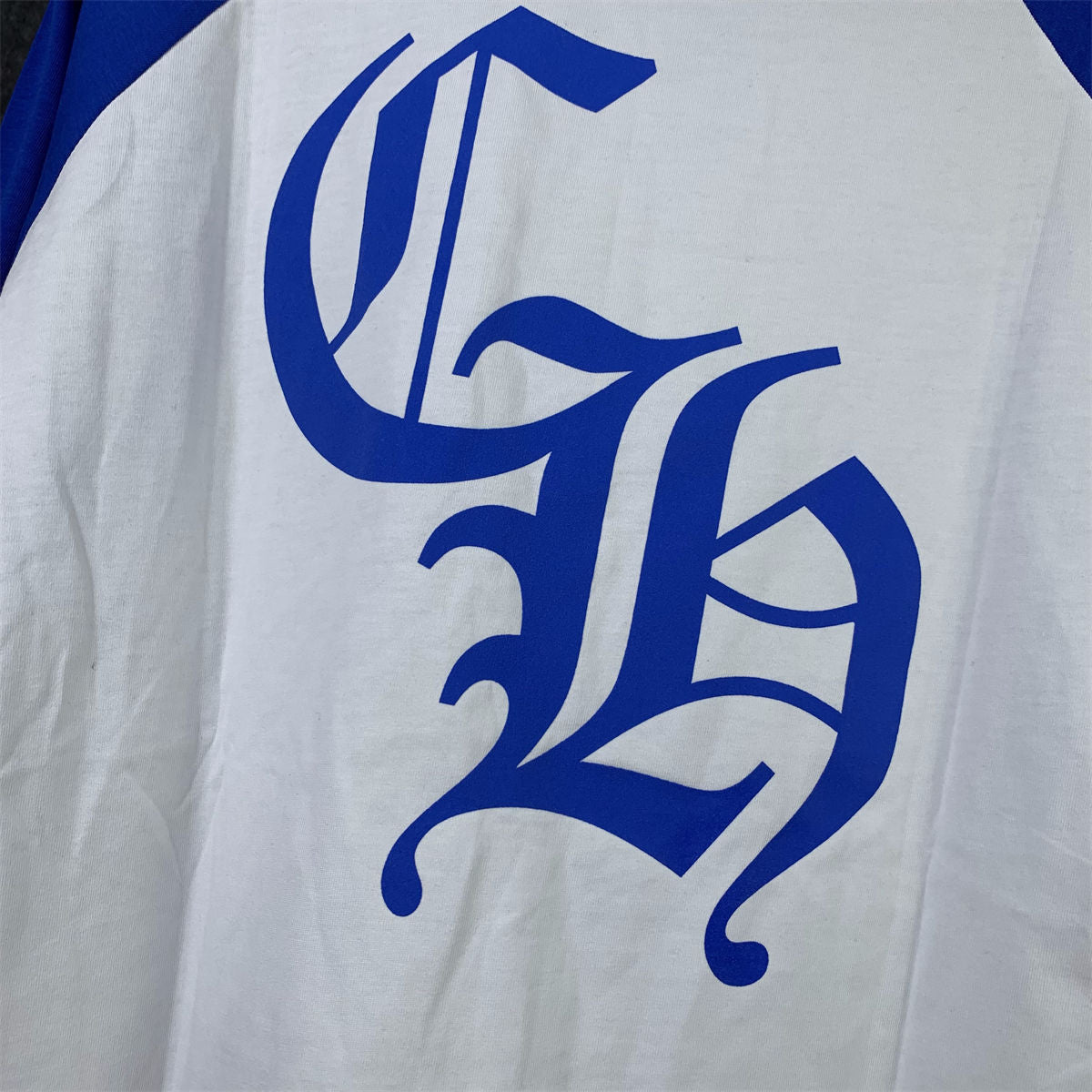 Chrome Hearts CH Baseball Shirt ‘White/Blue’
