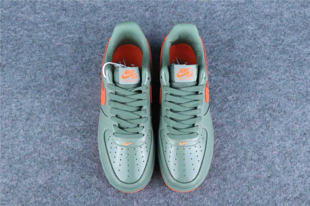 Nike Air Force 1 Low '07 Premium 'Oil Green Safety Orange'