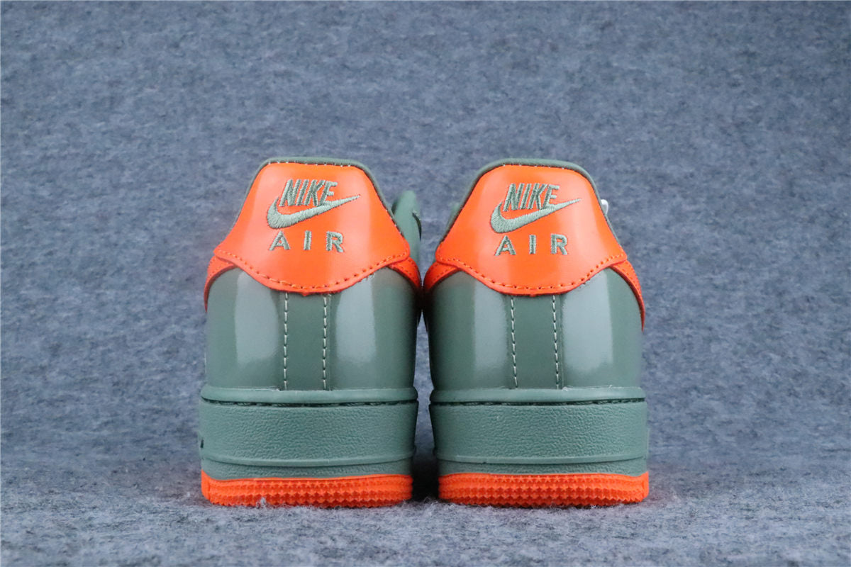 Nike Air Force 1 Low '07 Premium 'Oil Green Safety Orange'