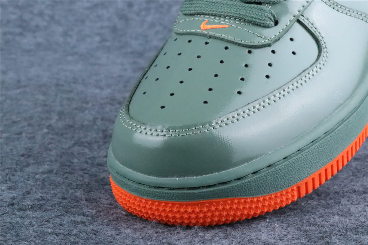 Nike Air Force 1 Low '07 Premium 'Oil Green Safety Orange'