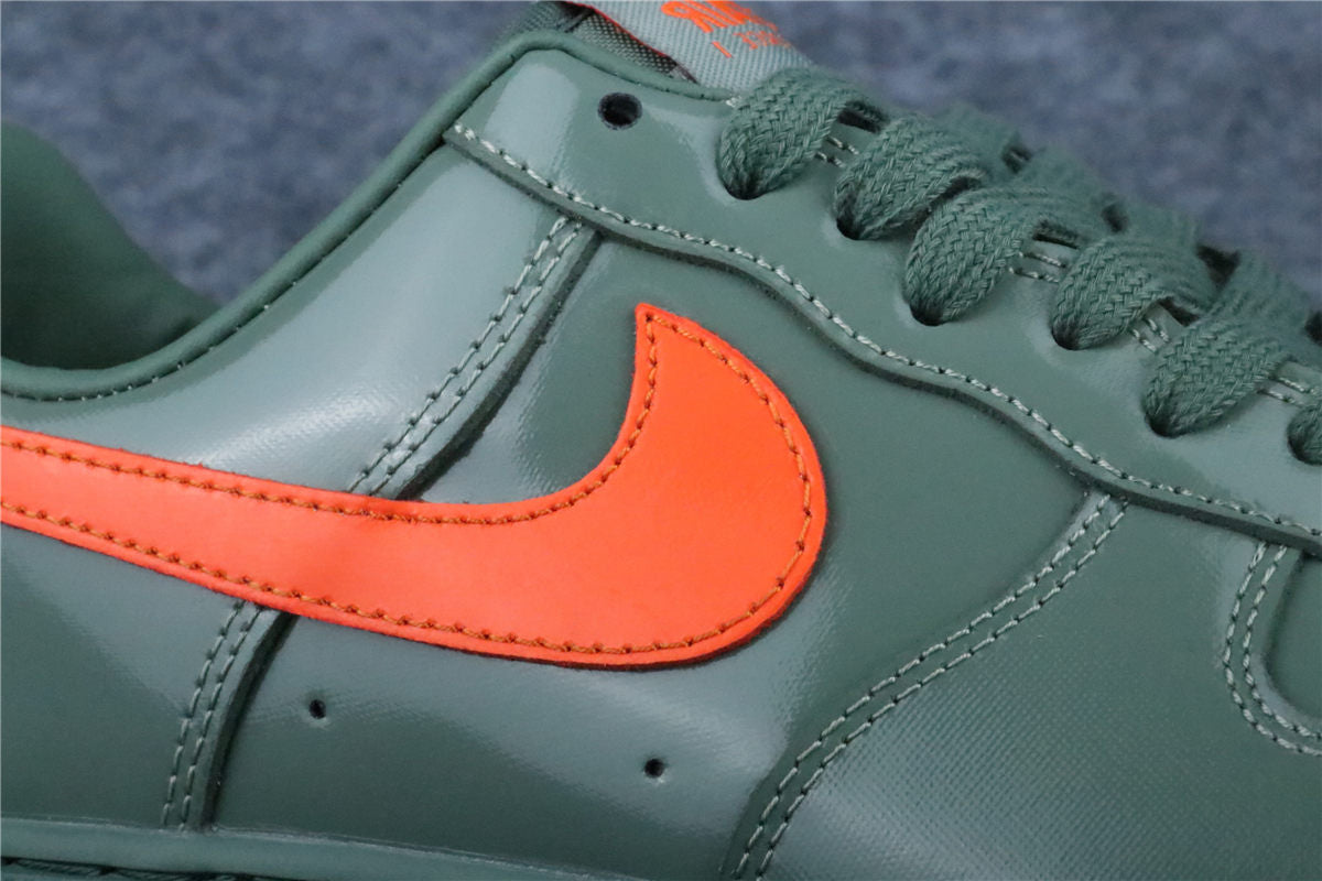 Nike Air Force 1 Low '07 Premium 'Oil Green Safety Orange'