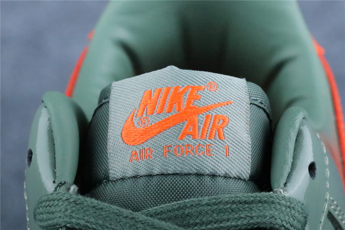 Nike Air Force 1 Low '07 Premium 'Oil Green Safety Orange'