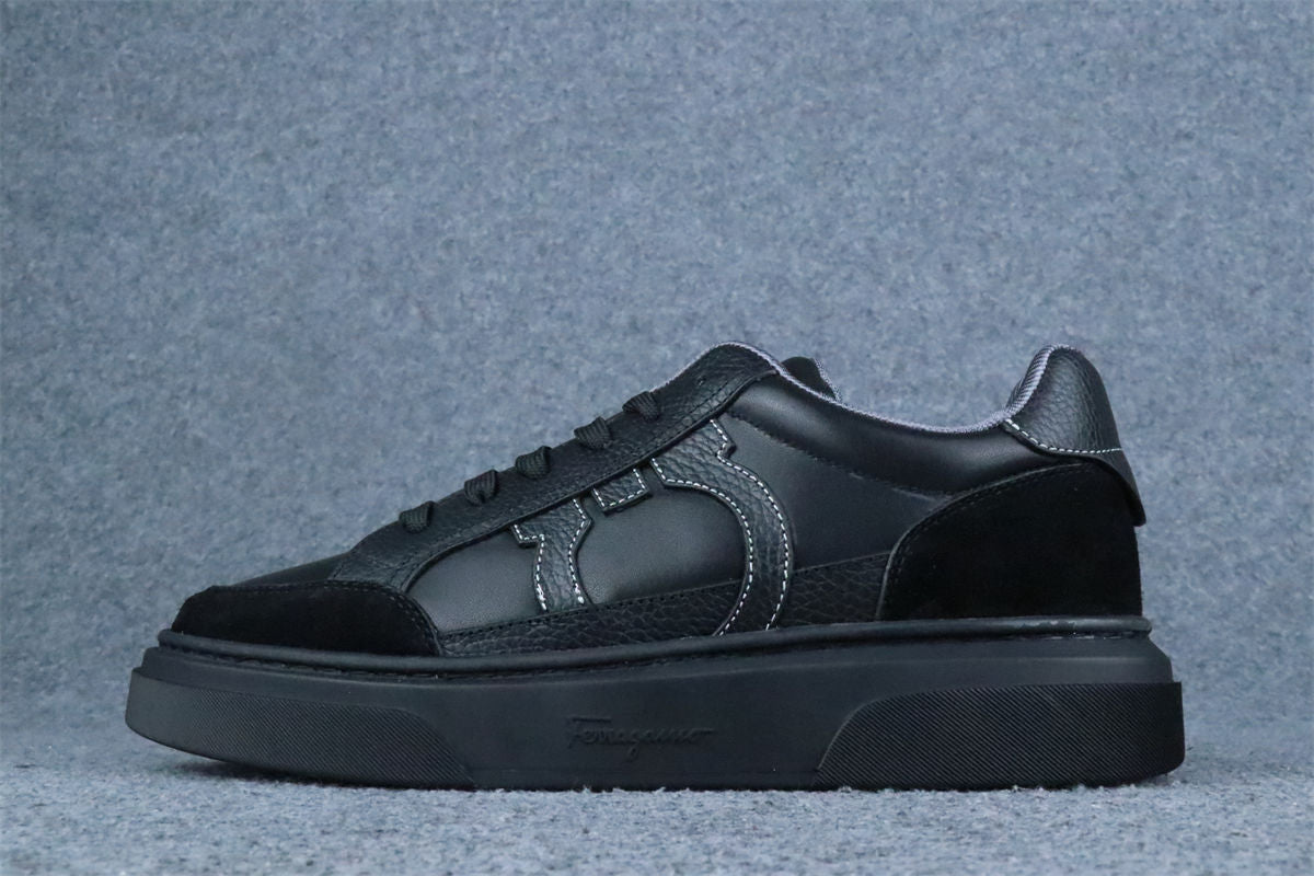 Ferragamo Cassina Low-Top Sneaker 'Black'
