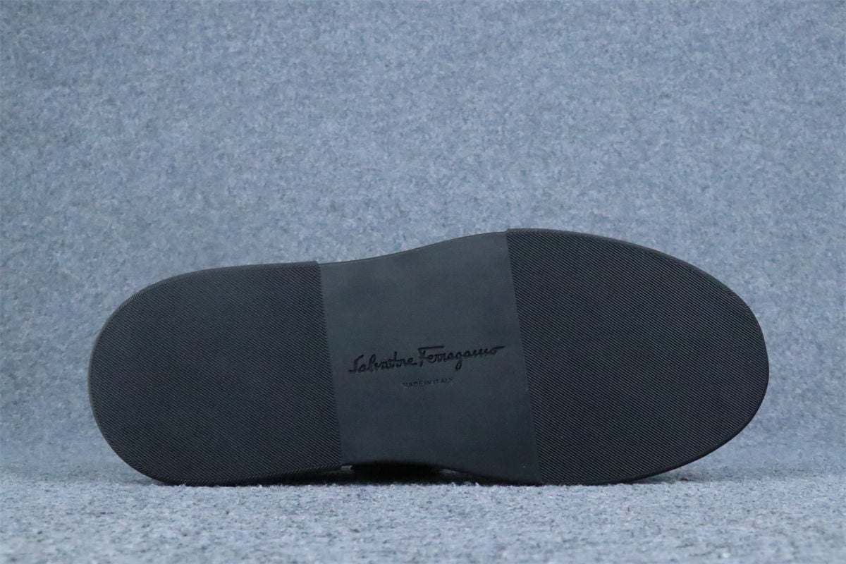 Ferragamo Cassina Low-Top Sneaker 'Black'