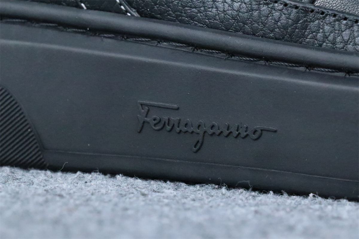 Ferragamo Cassina Low-Top Sneaker 'Black'