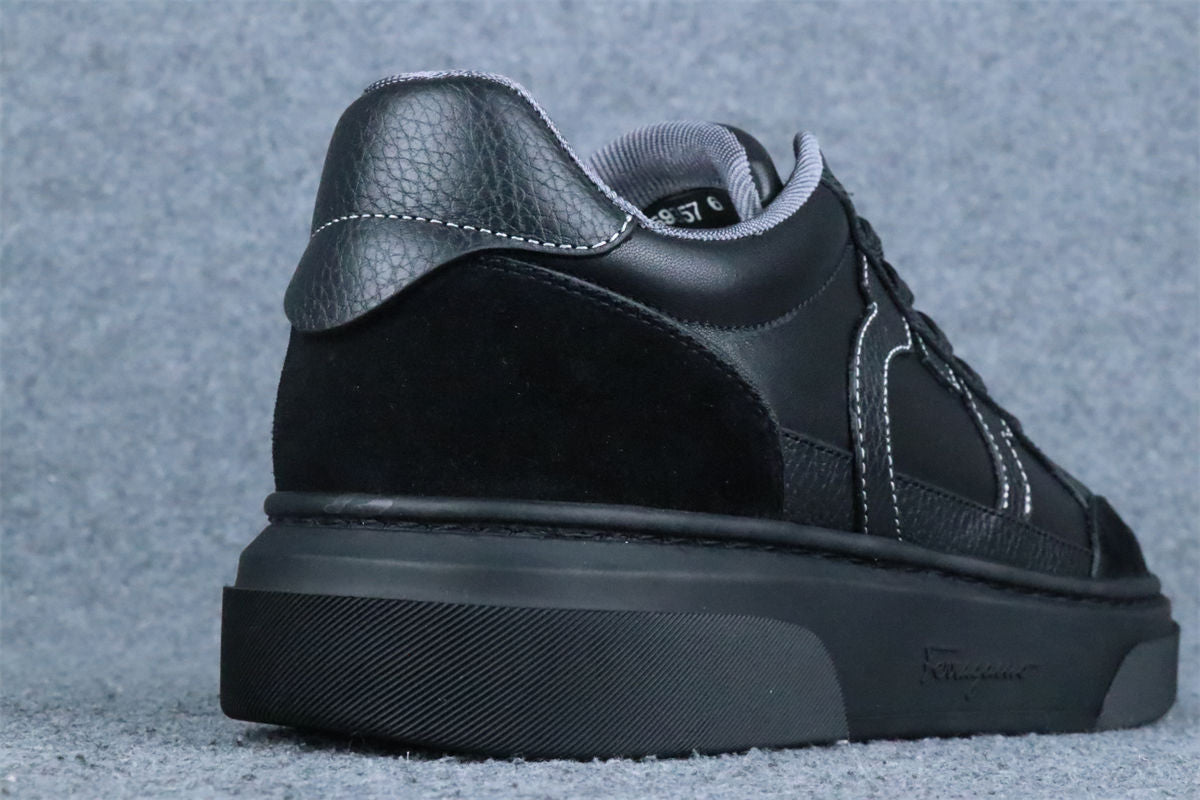 Ferragamo Cassina Low-Top Sneaker 'Black'