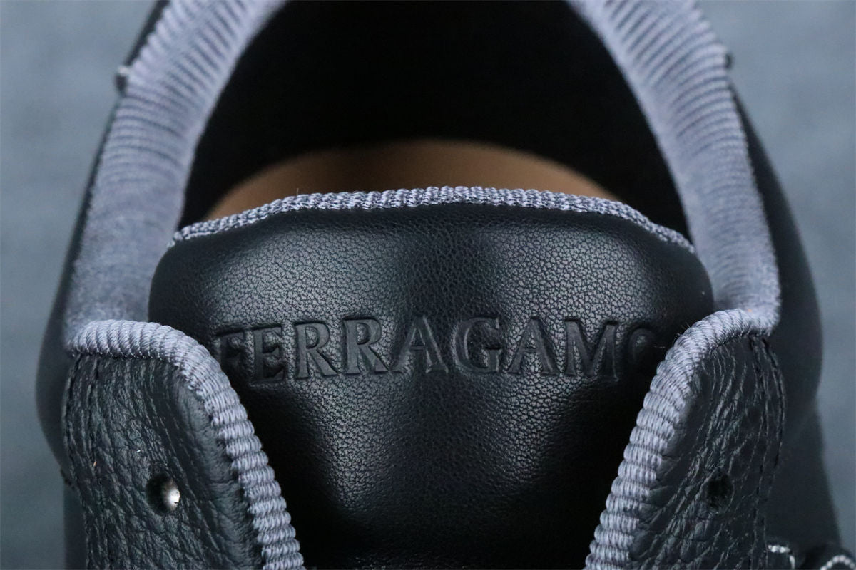 Ferragamo Cassina Low-Top Sneaker 'Black'