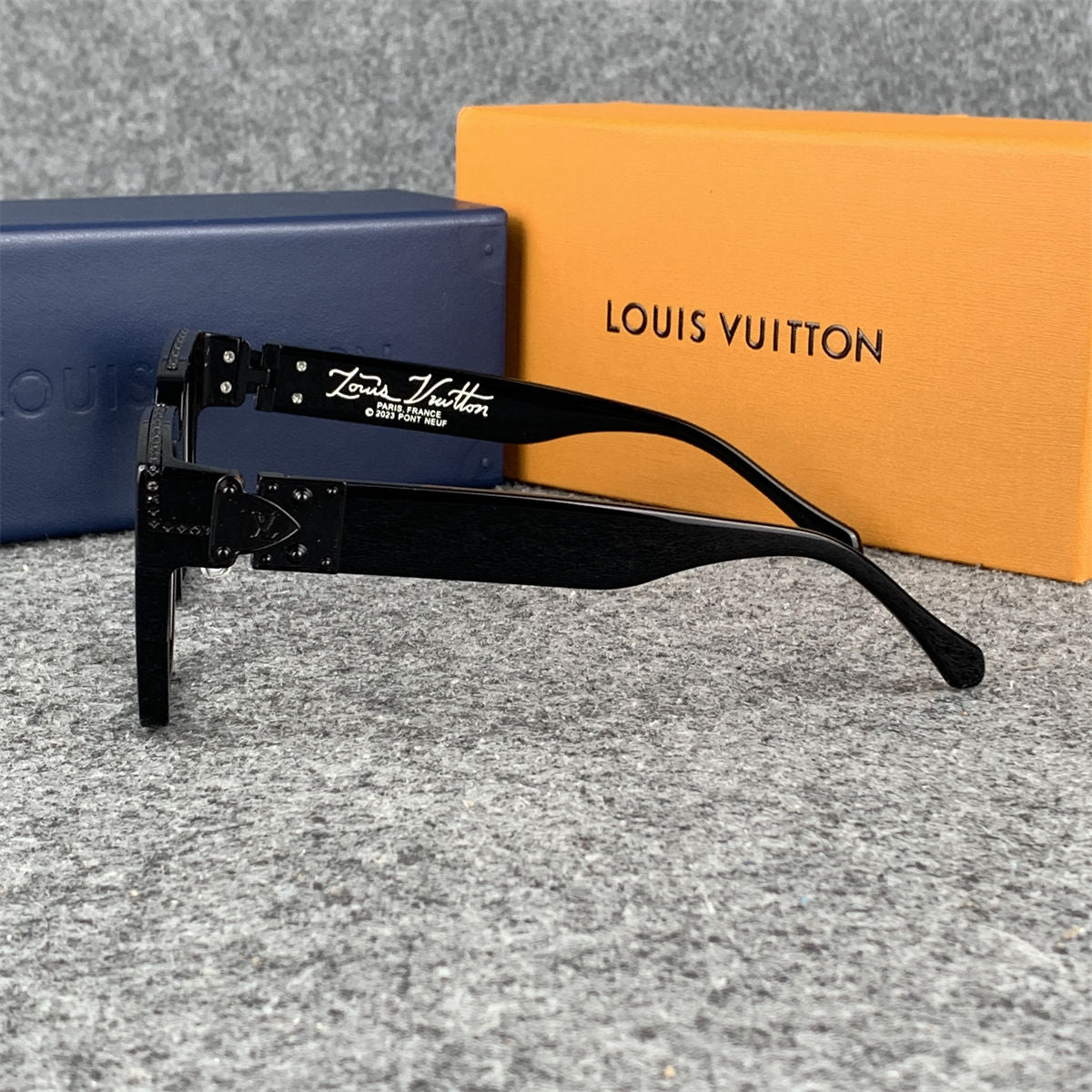 LV  Acetate 1.1 Millionaires Eyeglasses 'Black'