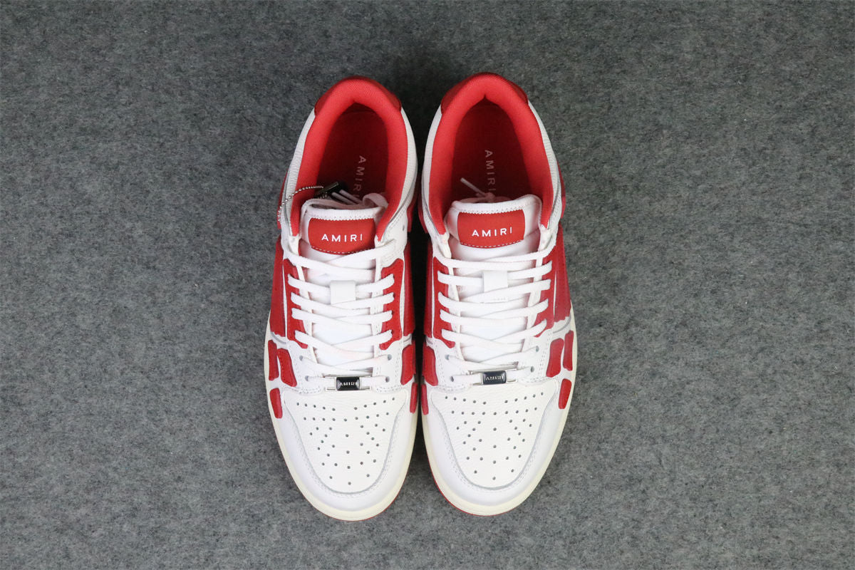 Amiri Skel Top Low 'White Red'