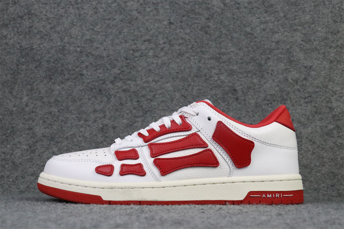 Amiri Skel Top Low 'White Red'