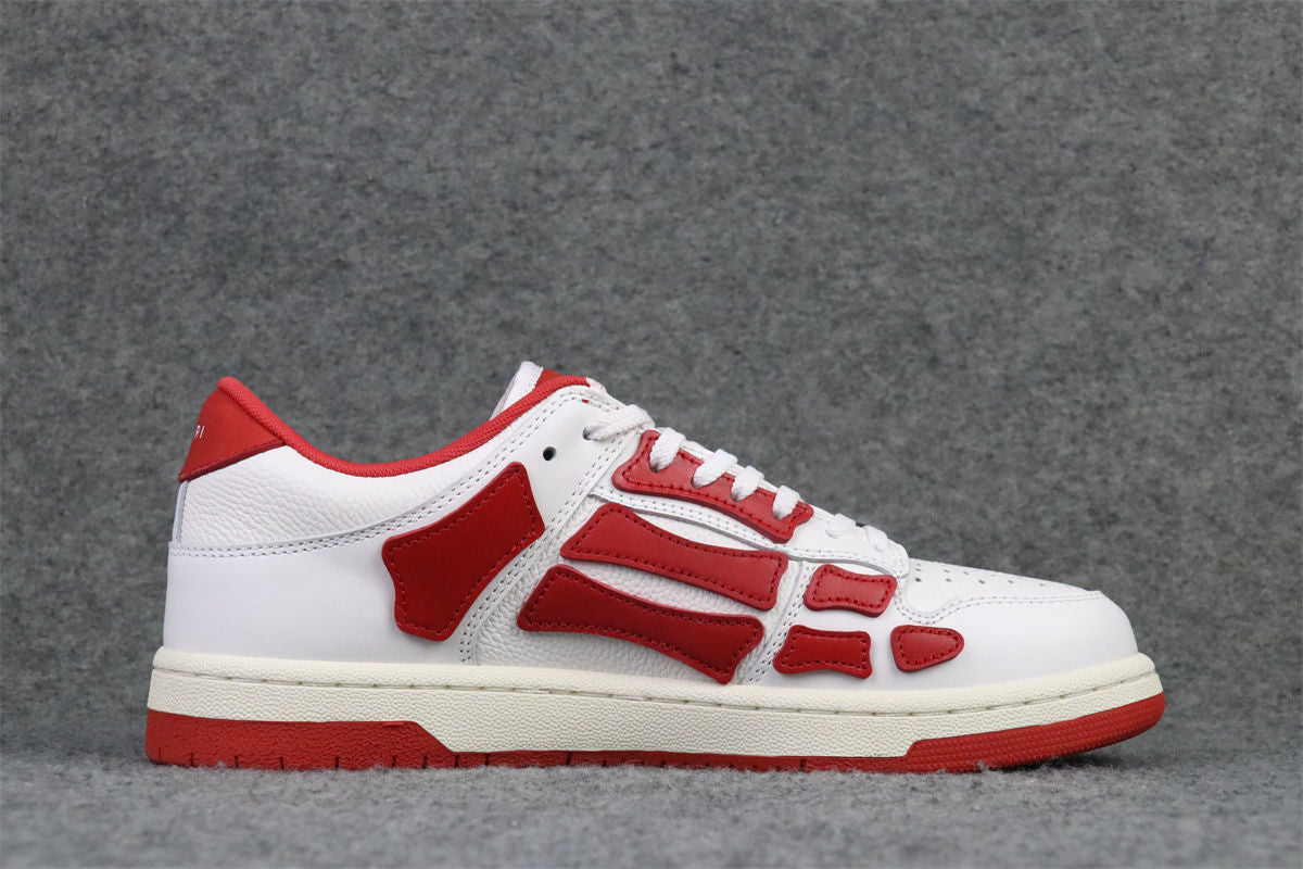Amiri Skel Top Low 'White Red'