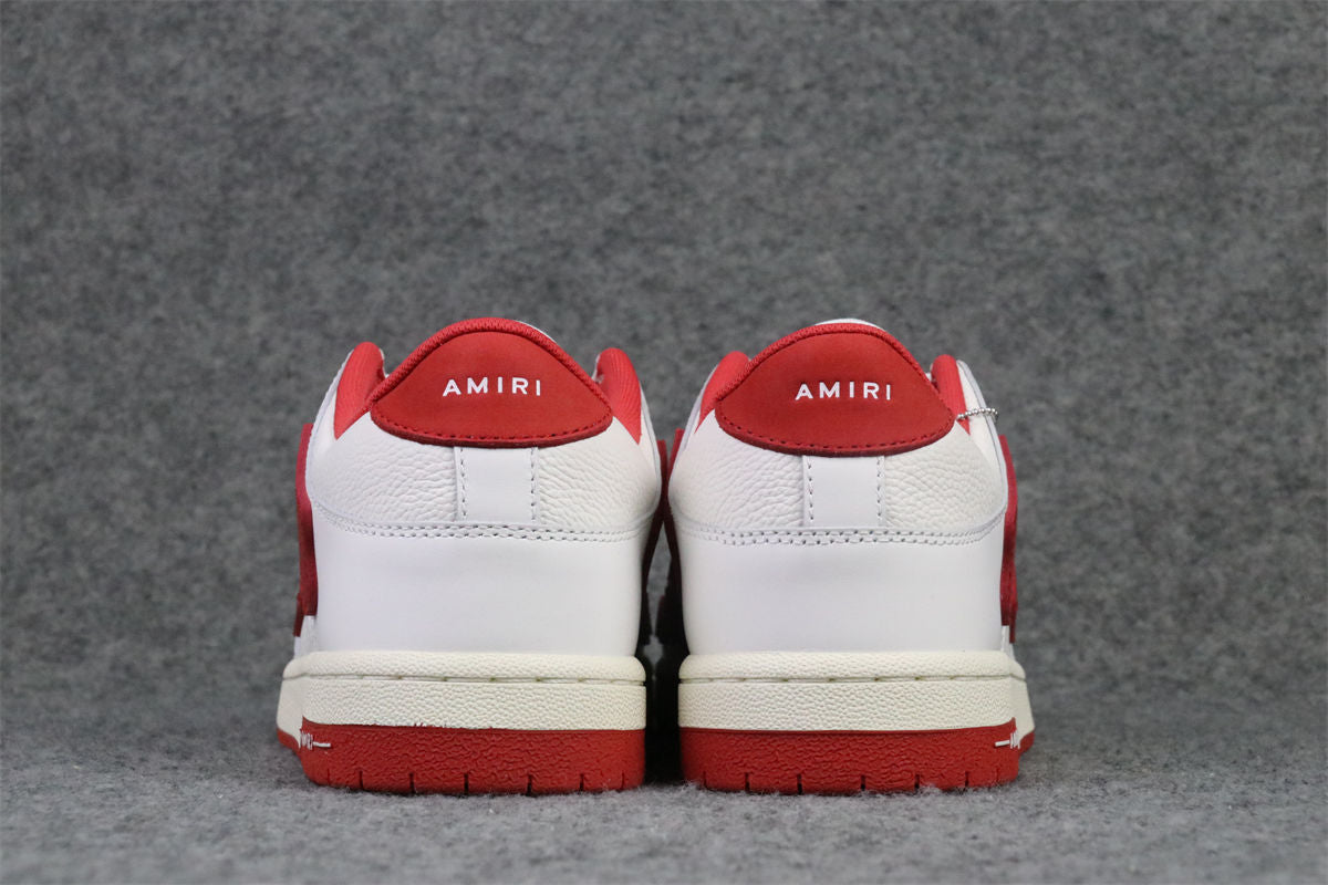 Amiri Skel Top Low 'White Red'