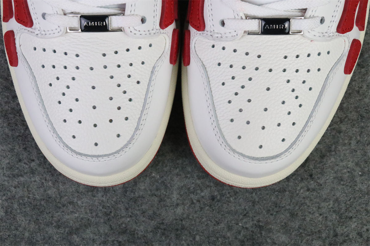 Amiri Skel Top Low 'White Red'