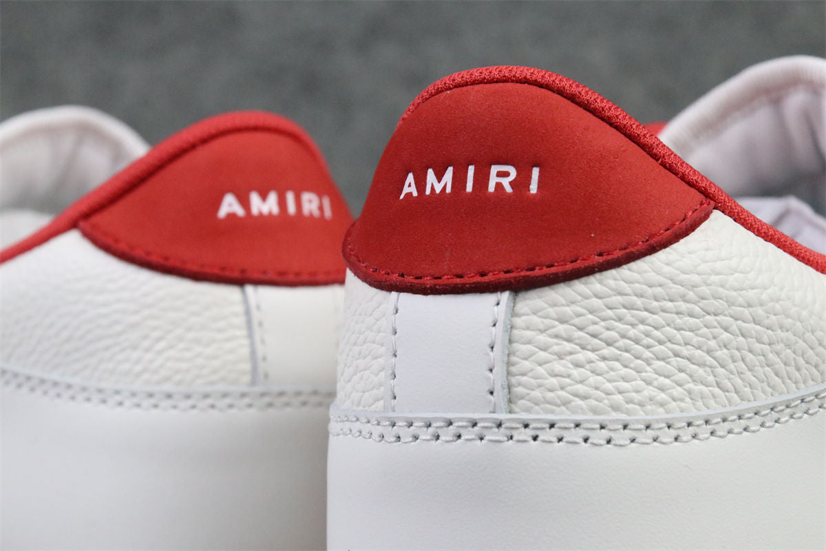 Amiri Skel Top Low 'White Red'