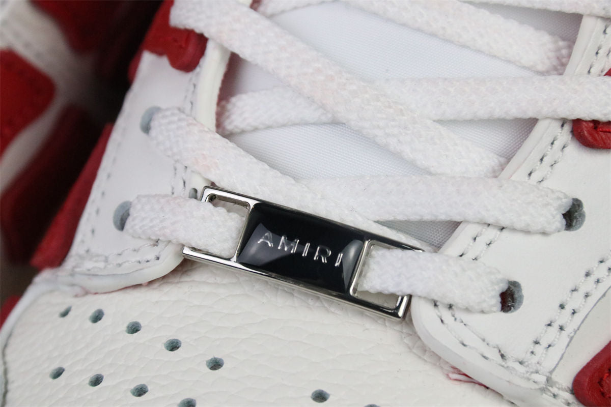 Amiri Skel Top Low 'White Red'