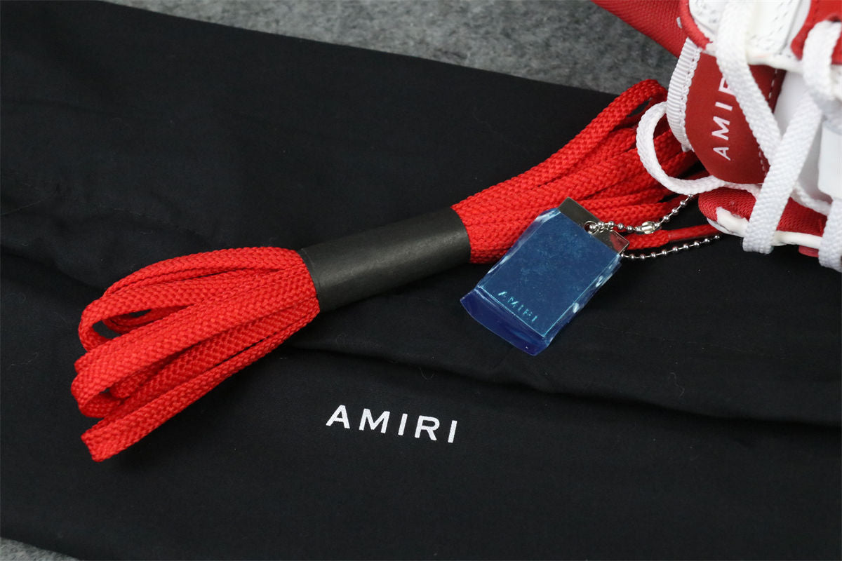 Amiri Skel Top Low 'White Red'