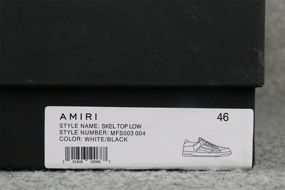 Amiri Skel Top Low 'Black White'