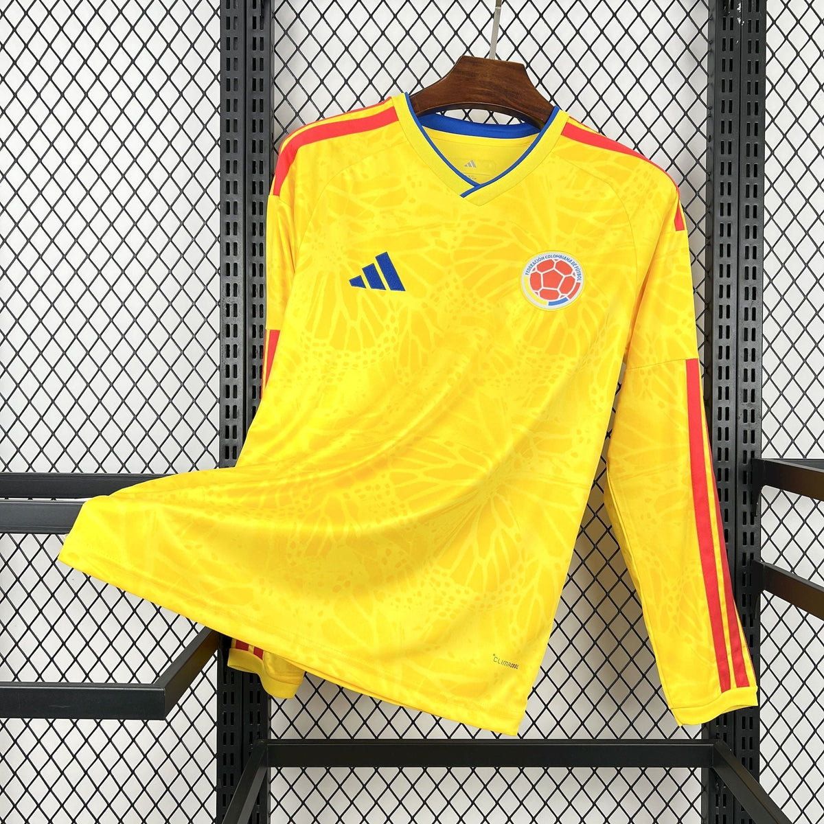 Colombia World Cup 2026 Long Sleeve Home Kit  (Please put your preferred number and name in the order note)