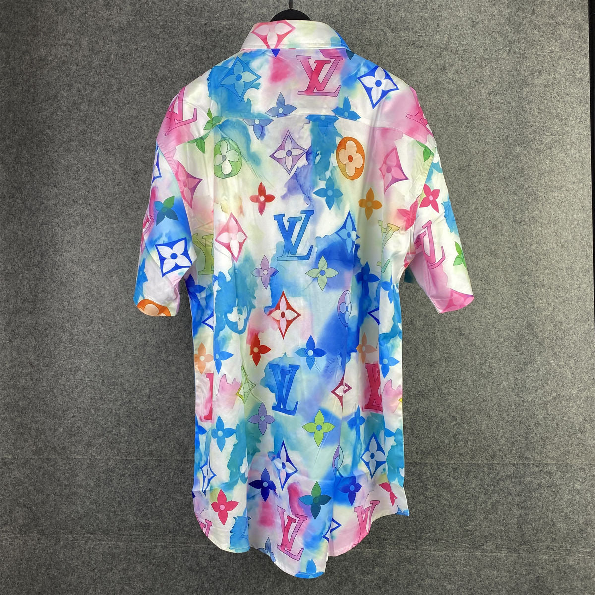 LV Multicolor Watercolor Monogram Short-Sleeve Shirt 'Multicolor'