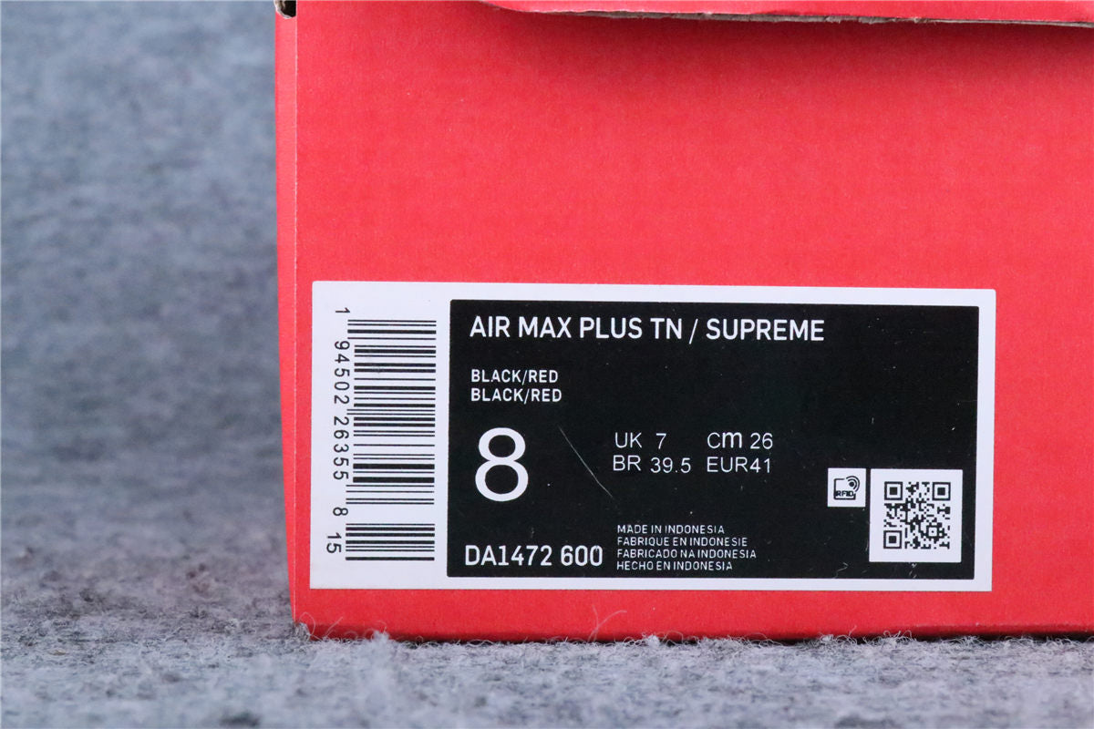 Supreme x Nike Air Max Plus TN 'University Red'