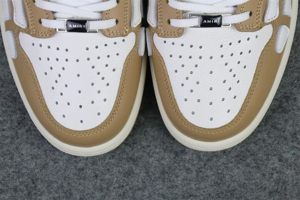 Amiri Skel Top Low 'Brown White'