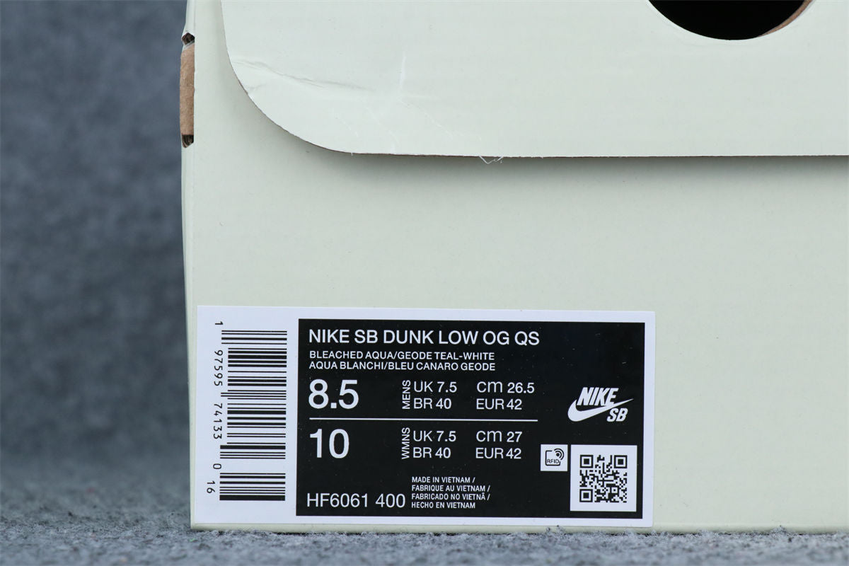 Futura Laboratories x Nike Dunk Low SB 'Bleached Aqua'