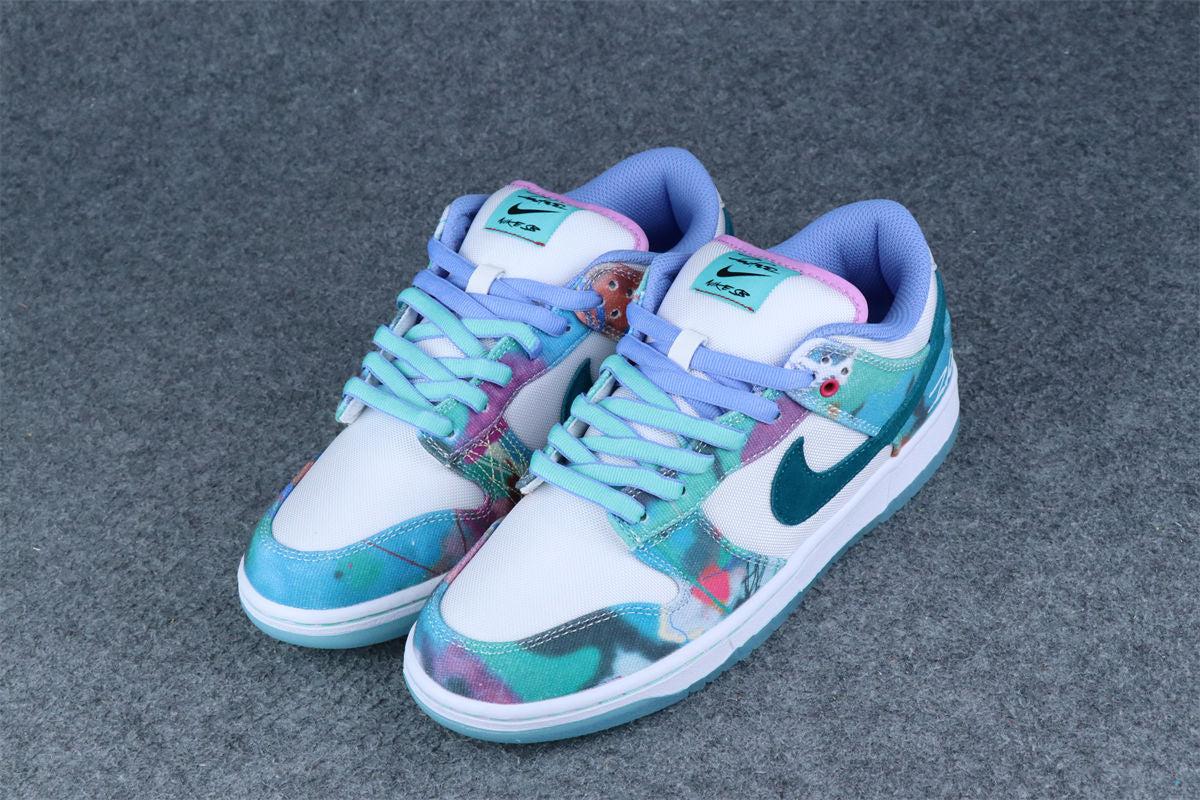 Futura Laboratories x Nike Dunk Low SB 'Bleached Aqua'