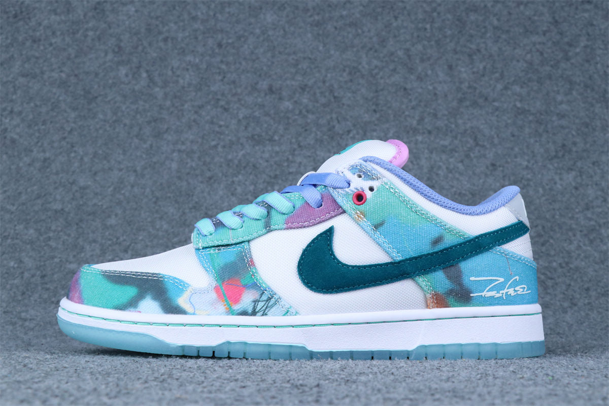 Futura Laboratories x Nike Dunk Low SB 'Bleached Aqua'