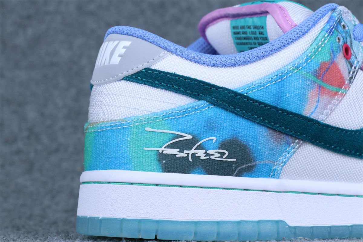 Futura Laboratories x Nike Dunk Low SB 'Bleached Aqua'