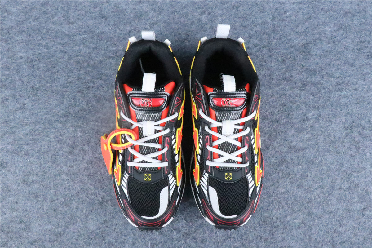 Off-White Be Right Back Mesh 'Black Coral Red'