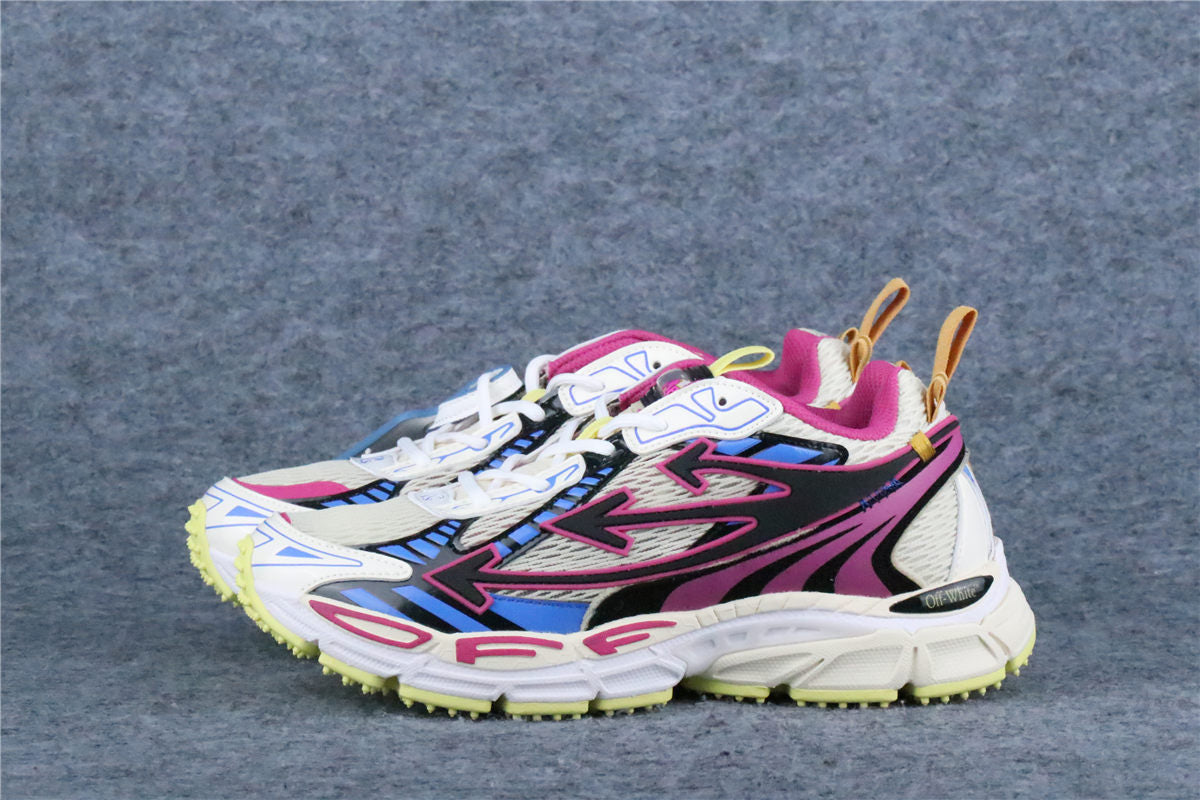 Off-White Be Right Back Mesh Sneakers 'Magenta Royal Blue'