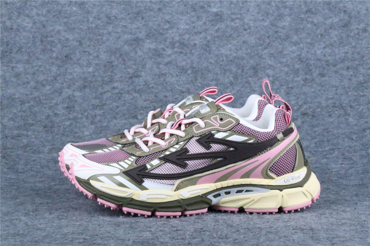 Off-White Be Right Back Mesh Sneakers 'Pink Olive'