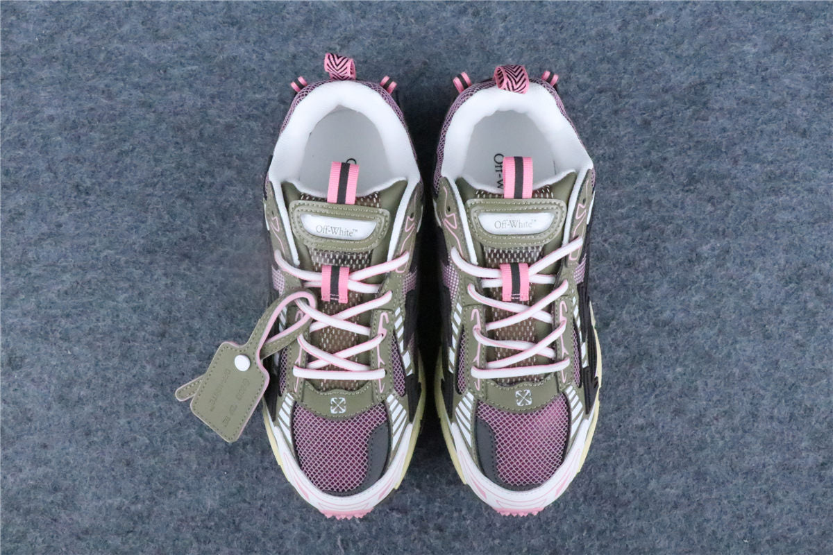 Off-White Be Right Back Mesh Sneakers 'Pink Olive'