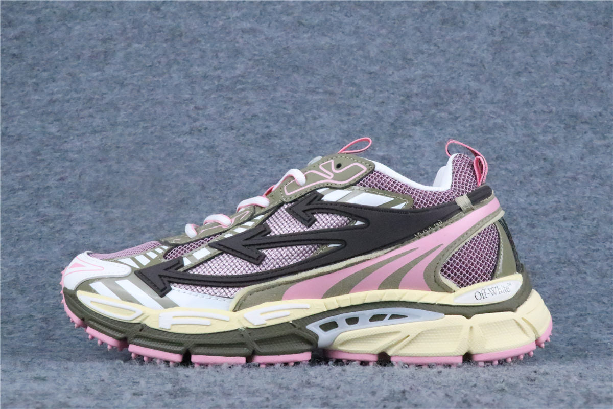 Off-White Be Right Back Mesh Sneakers 'Pink Olive'